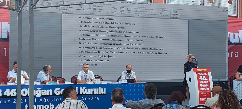 TMMOB 46. OLAĞAN GENEL KURULU  ve SEÇİMLERİ TAMAMLANDI