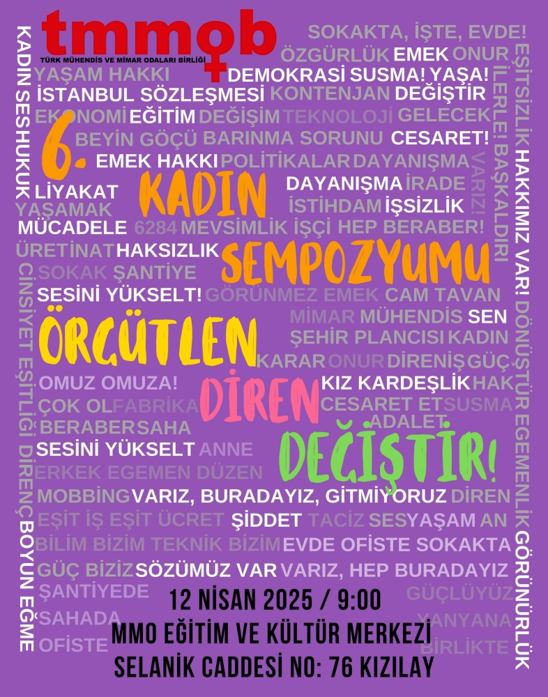 6. KADIN SEMPOZYUMU 12 NİSAN'DA 