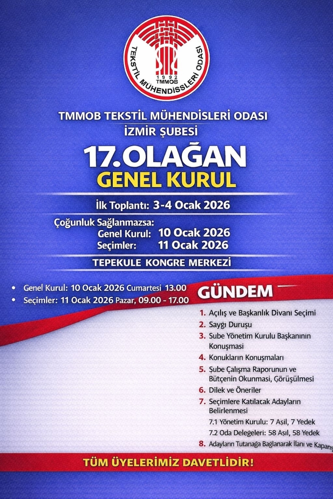 TMO İZMİR ŞUBE 17. GENEL KURULU
